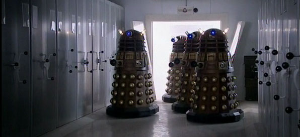Daleks inside UNIT