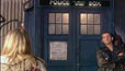 Doctor and Rose outside TARDIS