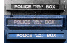 tardis police box sign