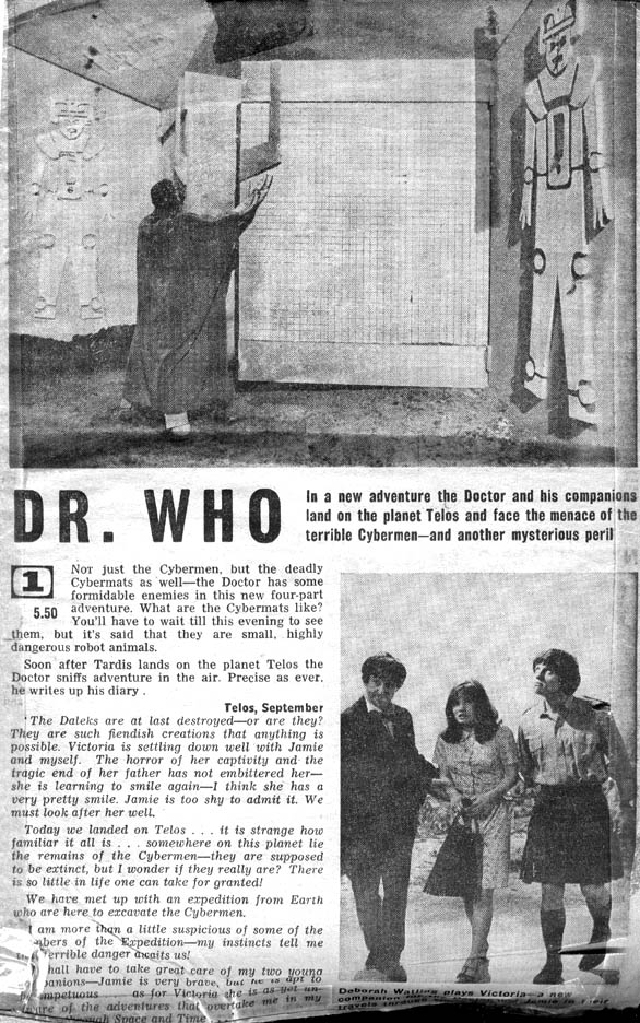 Power of the Daleks Radio Times Clipping