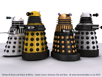 New 2010 Daleks with old Daleks Comparison